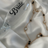 Champagne flute WHITE SATIN