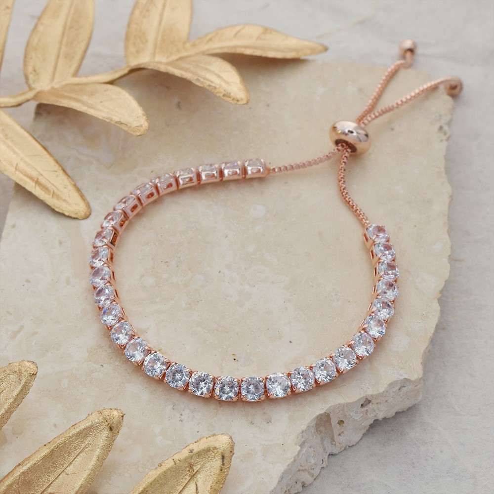 Rose Gold Tennis Bracelet Rose gold bracelet