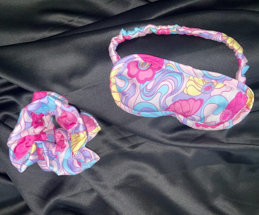 Scrunchie and. eye mask