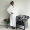 BRIDE long terry toweling long sleeve gown