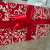 Red festive gift box